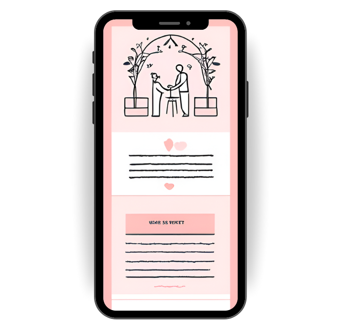 Boceto de invitación digital